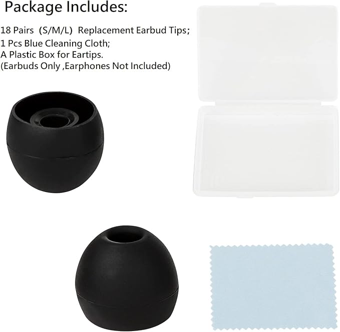 Silicone Earbud Replacement Tips Earbud Tips Ear Bud Covers