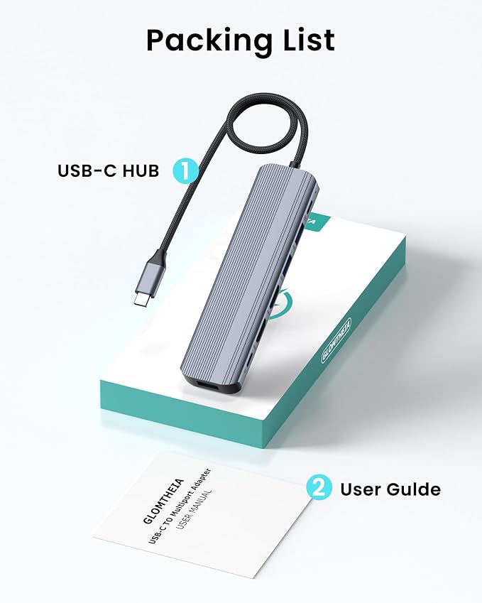 USB C Hub Docking Station Dual Monitor