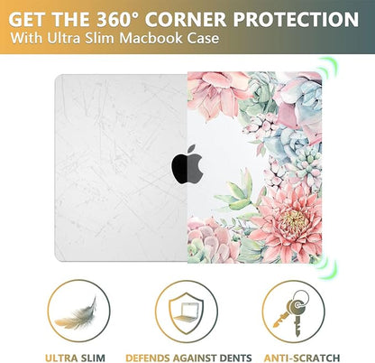 CISSOOK Succulent Hard Shell Case Cover