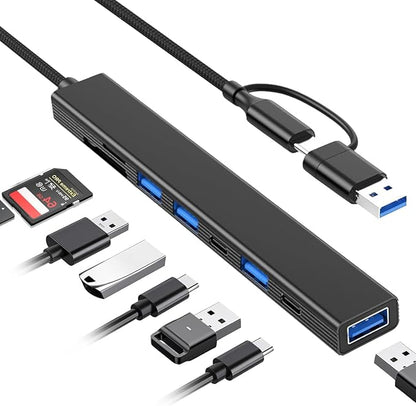 VIENON 8 in 1 USB C Hub With SD Card Reader, USB 3.0/2.0 Ports, USB-C Adapter