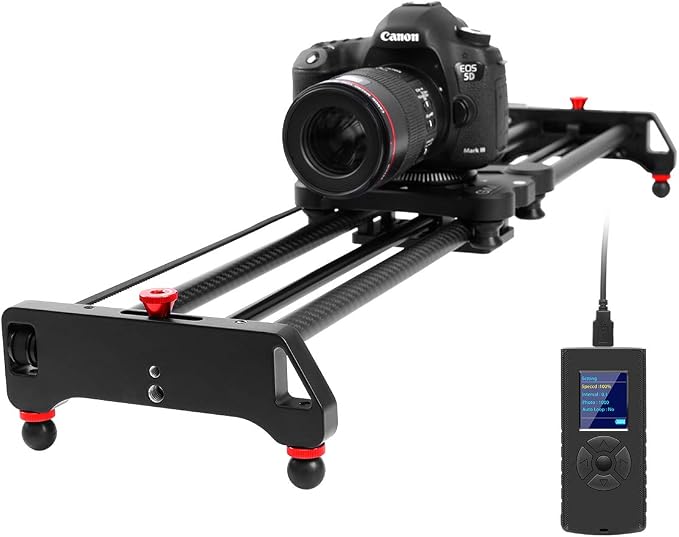 GVM Motorized Camera Slider, Tracking Shooting and 120 Degree Panoramic Shooting