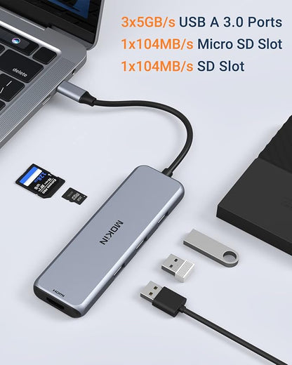 Docking Station Dual DisplayPort, MOKiN USB C Hub Dongle