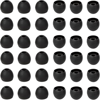 36 Pieces Medium Earbud Tips Soft and Comfortable Ear Bud Replacement Pieces
