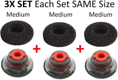 3X Ultra Comfort Eartips Ear Buds Replacement Earphone Ear Tips Kits Earpads
