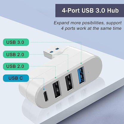 VIENON 4-Port USB 3.0 Hub, USB Splitter