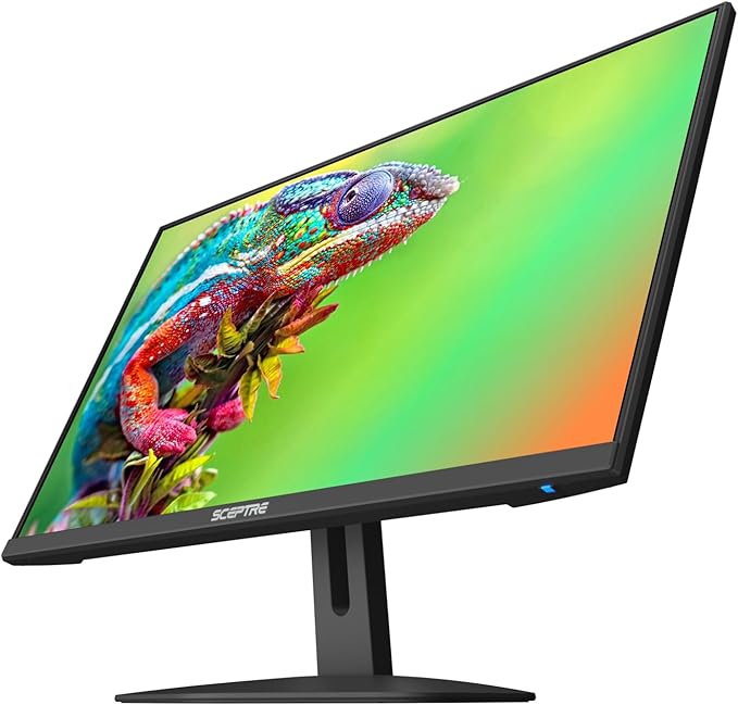 Sceptre New 24-inch Gaming Monitor 100Hz FreeSync 2X HDMI 1X DP Build-in Speakers, Machine Black 2026 (E248W-FW100T Series)