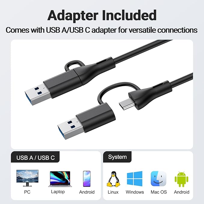 INGA Computer Speakers for Desktop PC, USB Monitor Speaker Bar