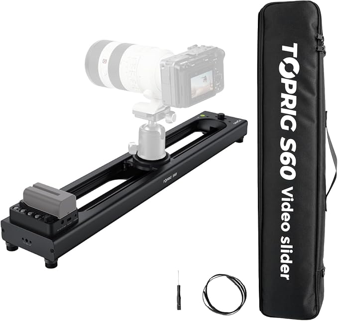 Accsoon Toprig S60 Motorized Camera Slider App Wireless Control Carbon Fiber