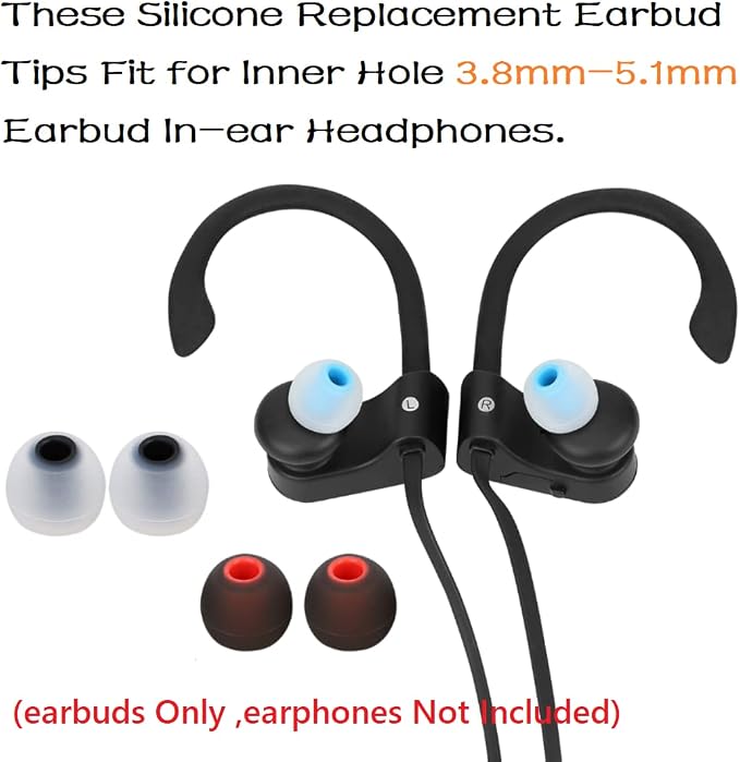Earbuds Replacement Tips Silicone Earbud Tips Ear Gels Fit