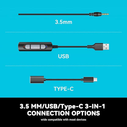 Wantek USB & 3.5mm Headset