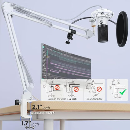 FIFINE USB Recording Microphone Kit, Studio Condenser Microphone