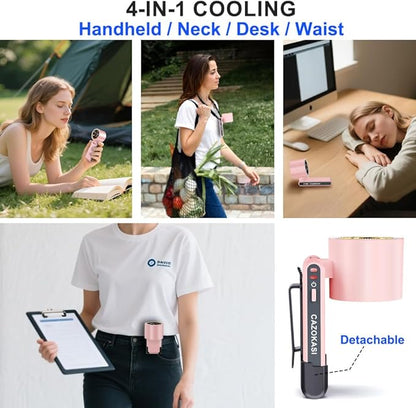 CAZOKASI Rechargeable Strong Wind Handheld Fan