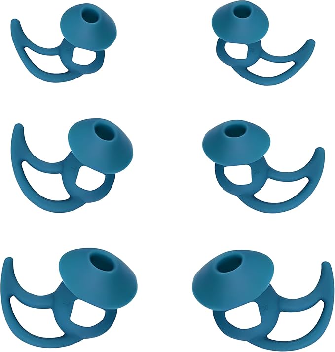 Silicone Earbud Tips 3 Pairs SML Soft and Comfortable Noise Isolation
