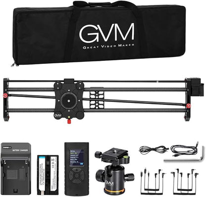 GVM Motorized Camera Slider, Tracking Shooting and 120 Degree Panoramic Shooting