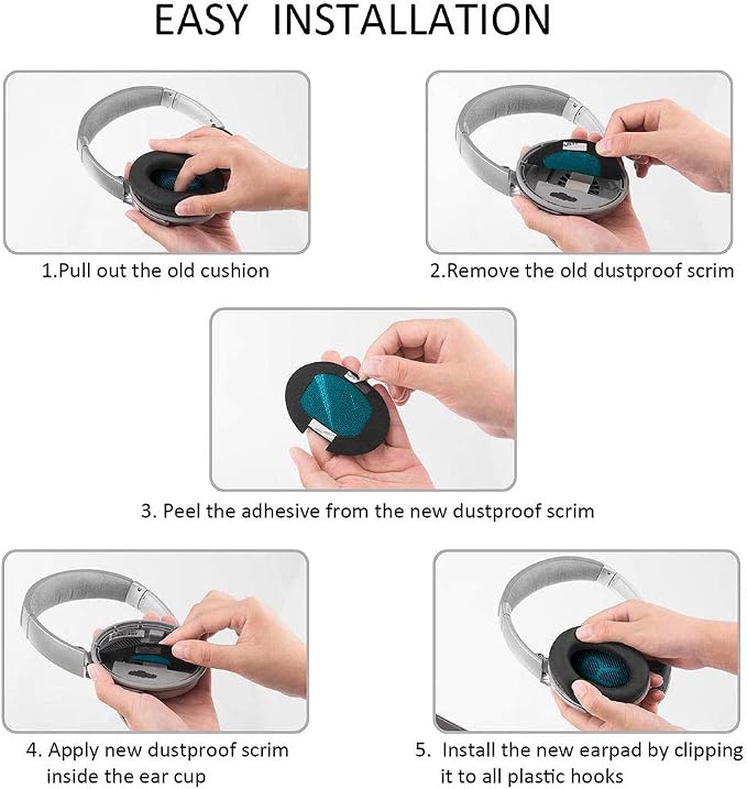 Qc35 Replacement Ear Pads for Bose