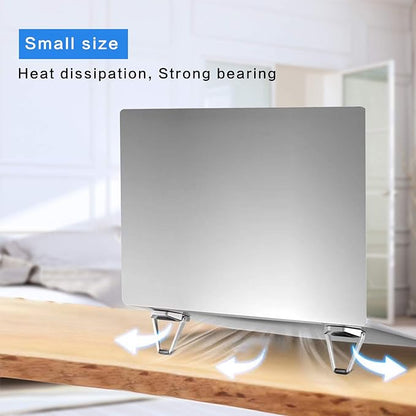 Laptop Stand Portable, Zinc Alloy Laptop Mini Stand, Laptop Riser Invisible