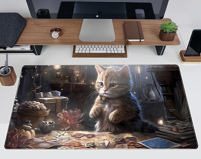 Lotus Cat XL Extended Large Gaming Mouse Pad