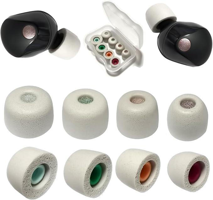 Memory Foam Tips for Sony WF-1000XM5 Replacement Tips for WF-1000XM5 WF-1000XM4
