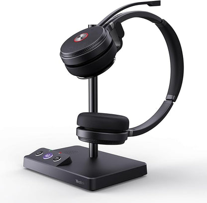 Yealink WH62 Dual Teams DECT Wireless Headset 525 ft Range, Work Headphones
