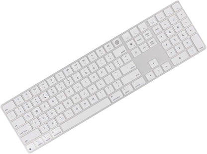 Allinside White Keyboard Cover for 2024 Mac Magic Keyboard