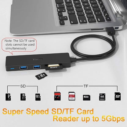 USB Hub 3.0 Splitter, TSUPY USB 3.0 Hub Multi USB Adapter Port Expander