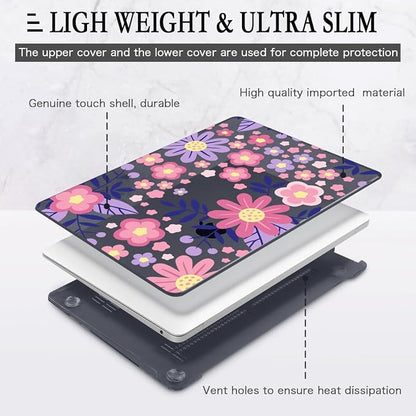 CISSOOK for MacBook Air 13 inch M1 Case 2021 2020 2019 2018, Hard Shell Case