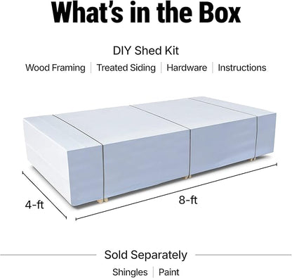 Handy Home Products Rookwood 10x16 Do-It-Yourself Wooden Storage Shed- Does not Include Floor kit, Paint, or Roofing Shingles