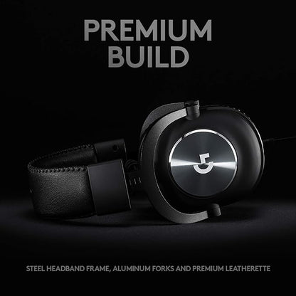Logitech G Pro X Wired Gaming Headset: Blue VO!CE Detachable Boom Mic, DTS 7.1