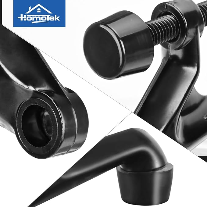 HOMOTEK 4 Pack Hinge Pin Door Stoppers, Hing Door Stops, Adjustable Deluxe