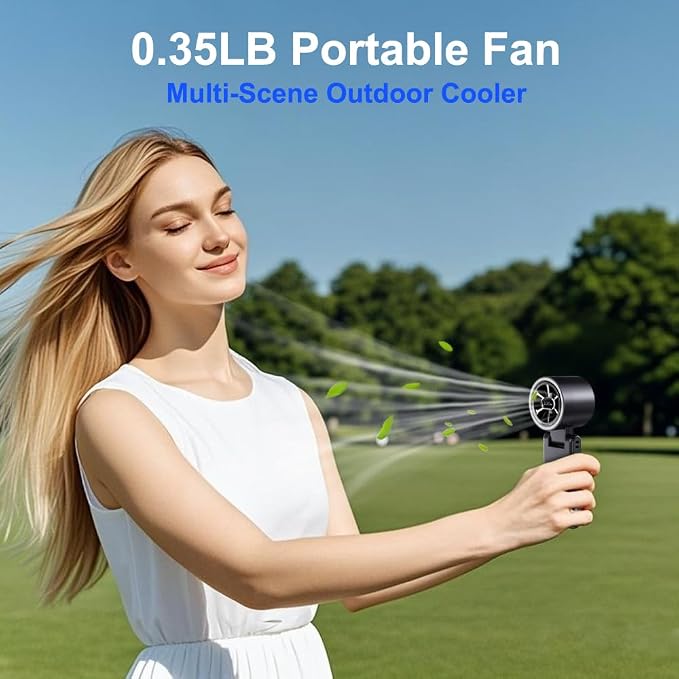 CAZOKASI Rechargeable Strong Wind Handheld Fan