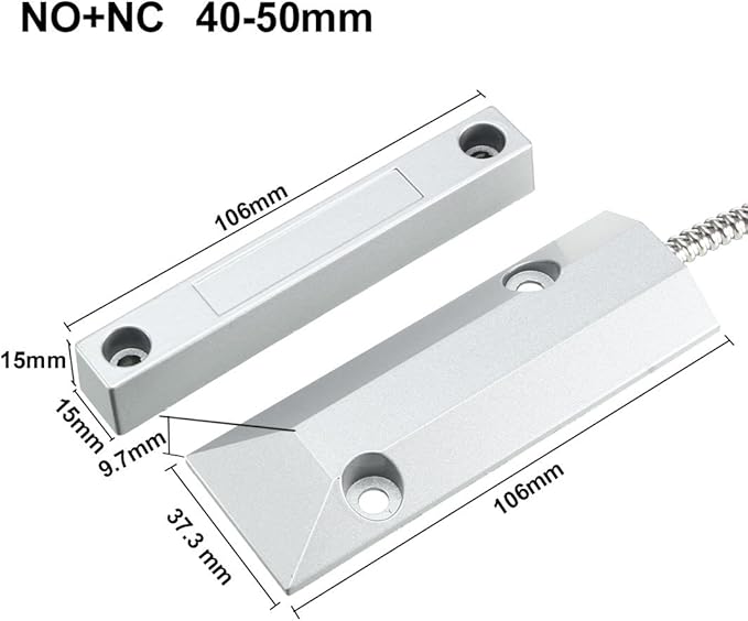 uxcell Rolling Door Contact Magnetic Reed Switch Alarm