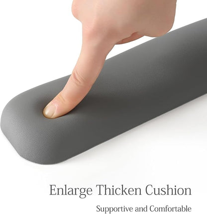 UnivoColors Design-Wave Keyboard Wrist Rest, Artificial Sheepskin+Memory