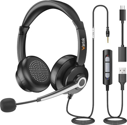 Wantek USB & 3.5mm Headset