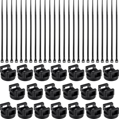 Yookeer 180 Pieces Magnetic Zip Tie Mount Multipurpose Cable Holder Magnets