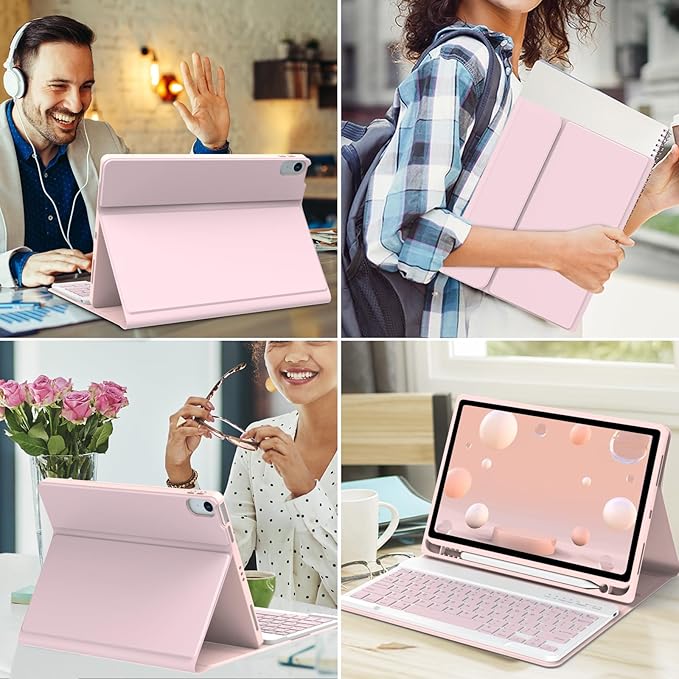 Keyboard Case for iPad Air 11-inch M3/M2/Air 5th/ 4th Generation- Detachable