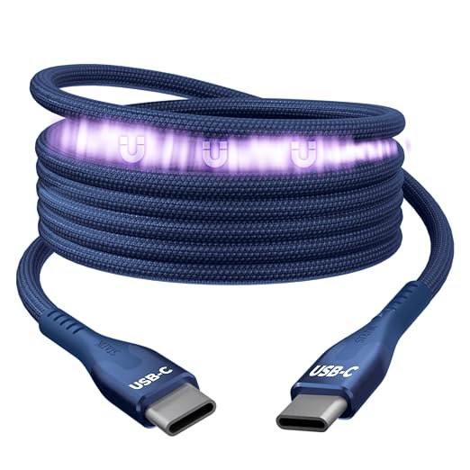Statik MagStack Pro USB C to USB C Cable, Magnetic Type C Charger Fast Charging