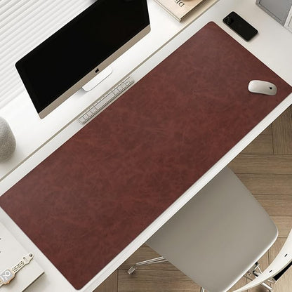 Leather Desk pad for Computer and laptops, Large Mouse pad and Keyboard mat
