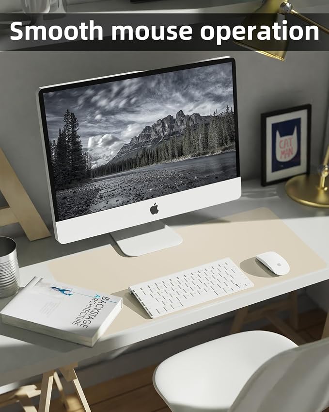 Small Desk Mat, Leather Desk Pad Protector, Desk Mouse pad, Office Desk mat