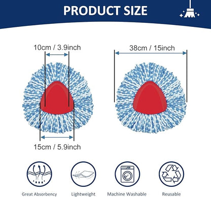 4 Pack Mop Head Replacement Compatiable