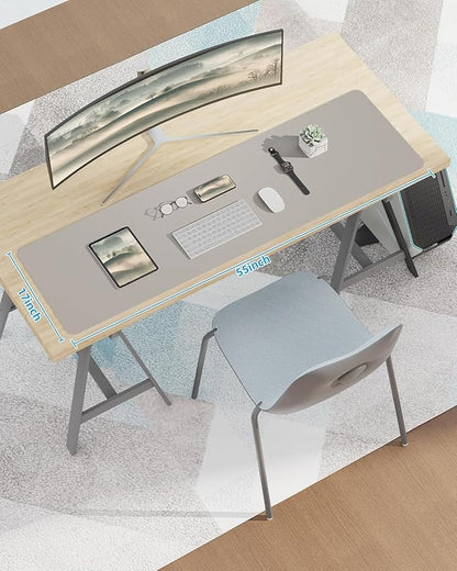 Extra Large Desk mat, Leather Desk Pad Protector, Office Desk Mat, Mouse Pad