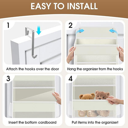 1 Pack Over The Door Organizer, Hanging Storage Organizer