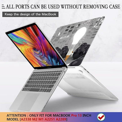 CISSOOK Creative Bulb Case for MacBook Pro 13 Inch 2025-2020 Release A2338