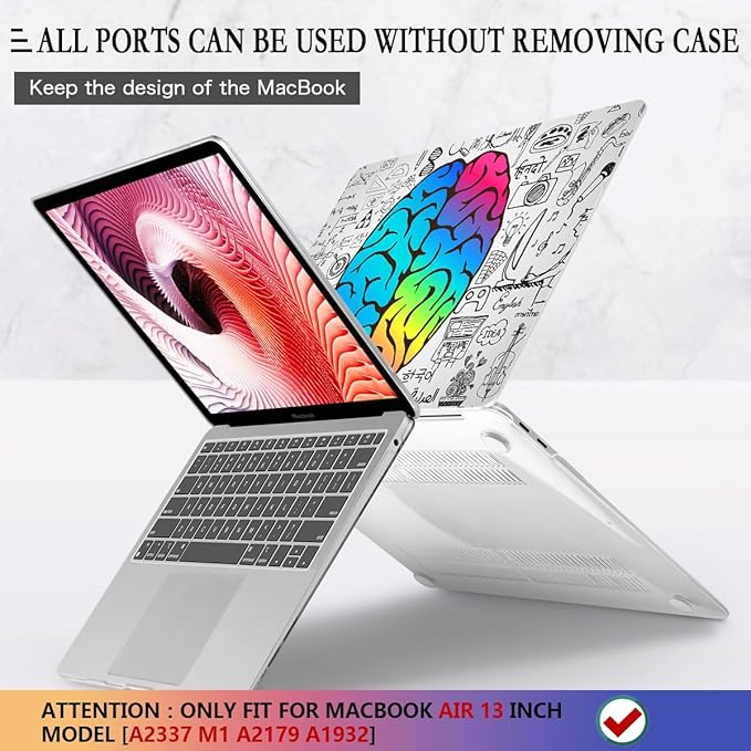 CISSOOK Compatible with MacBook Air 13 inch Case 2021 2020 2019 2018 Release