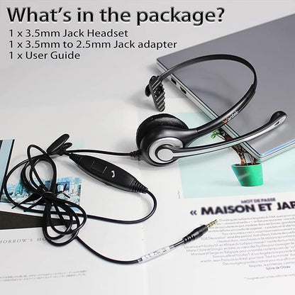 Wantek Cell Phone Headset Mono