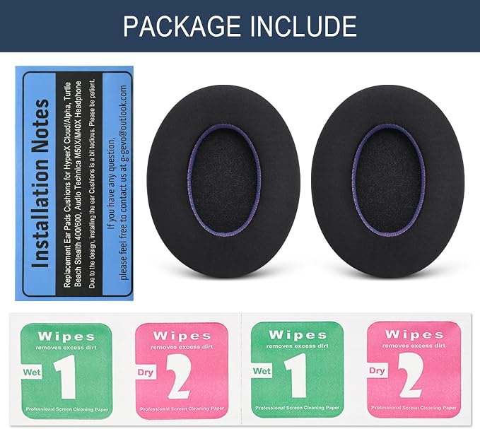 Ice Silk Fabric Replacement Earpads Cushions