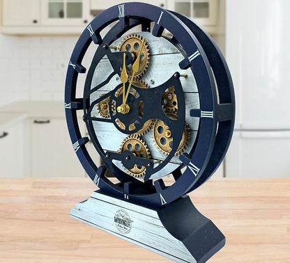 The Gears Clock Desk Clock 10 inches
