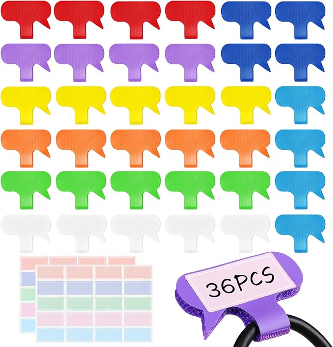 36Pcs Large Cable Cord Labels