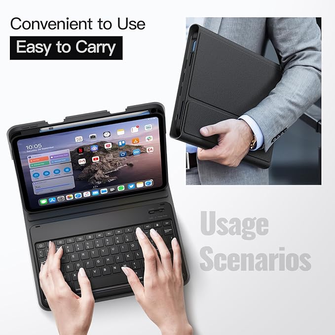 JETech Keyboard Case for iPad 11th/10th Generation