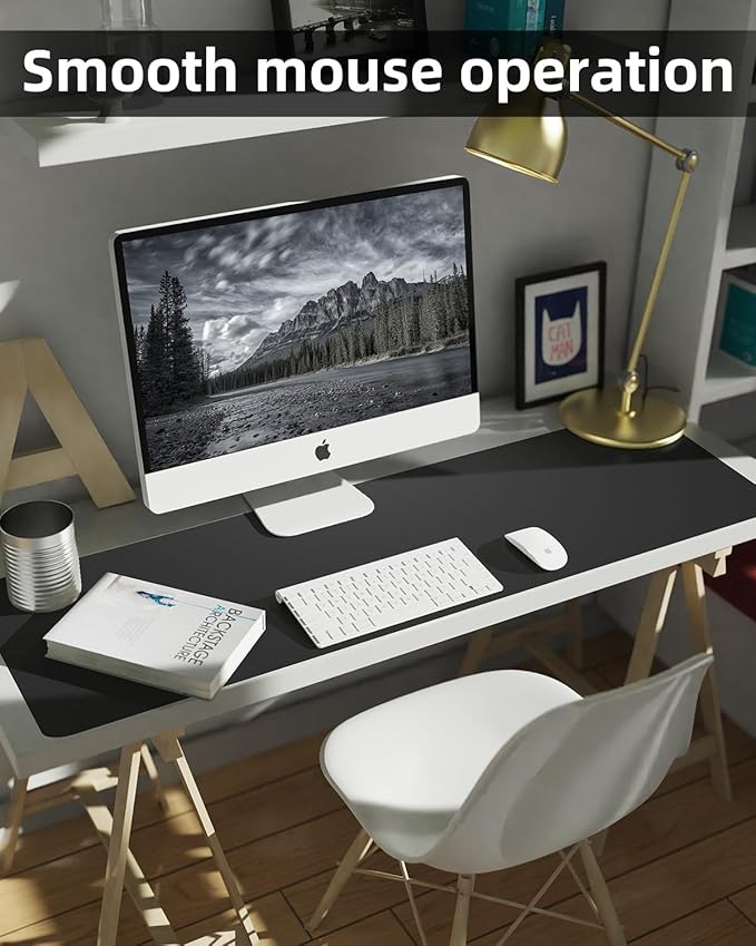 Extra Large Desk mat, Leather Desk Pad Protector, Office Desk Mat, Mouse Pad