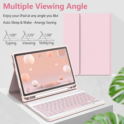 Keyboard Case for iPad Air 11-inch M3/M2/Air 5th/ 4th Generation- Detachable